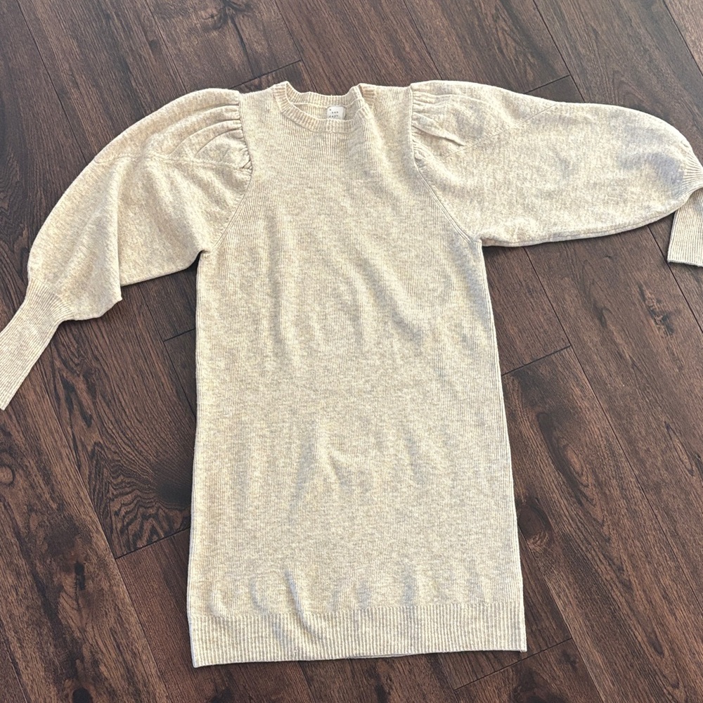 a new day Beige Long Sleeve Dress